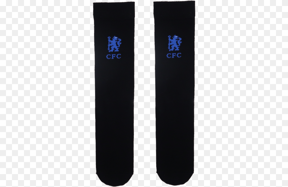 Chelsea Fc Logo Socks In Black Sock, Text, Accessories, Strap Free Png