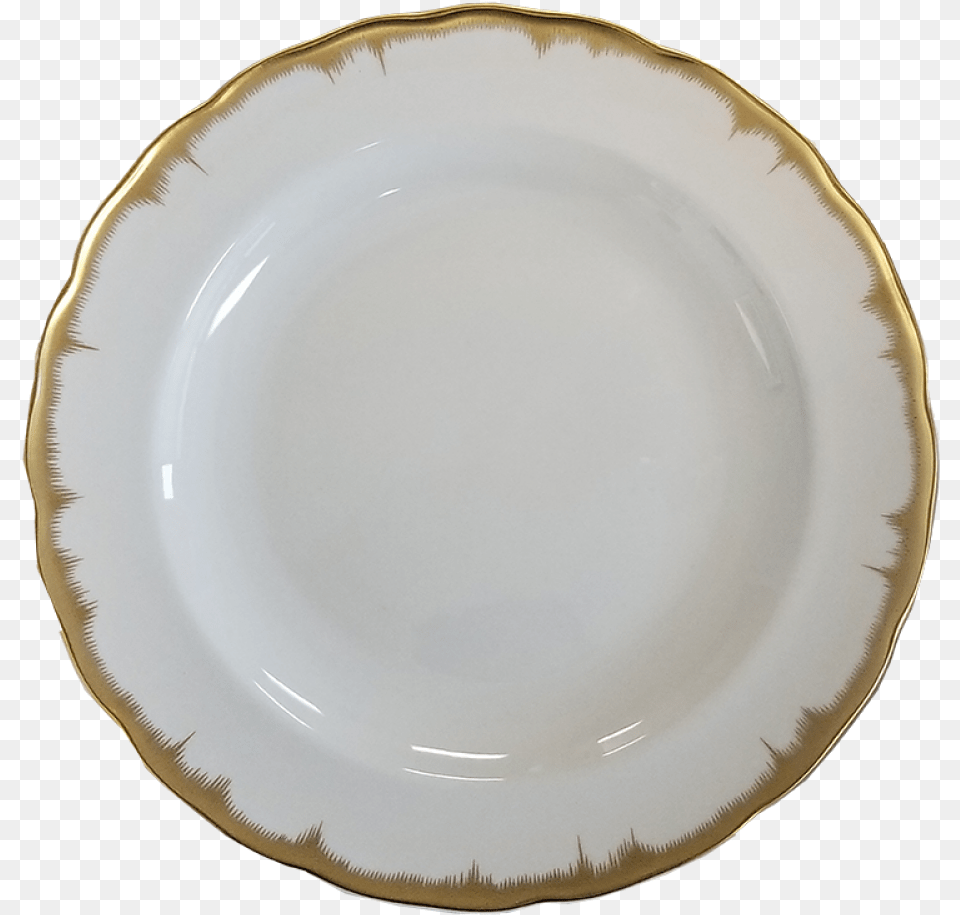 Chelsea Feather Gold Dinner Plate Porcelain, Art, Food, Meal, Pottery Free Png Download