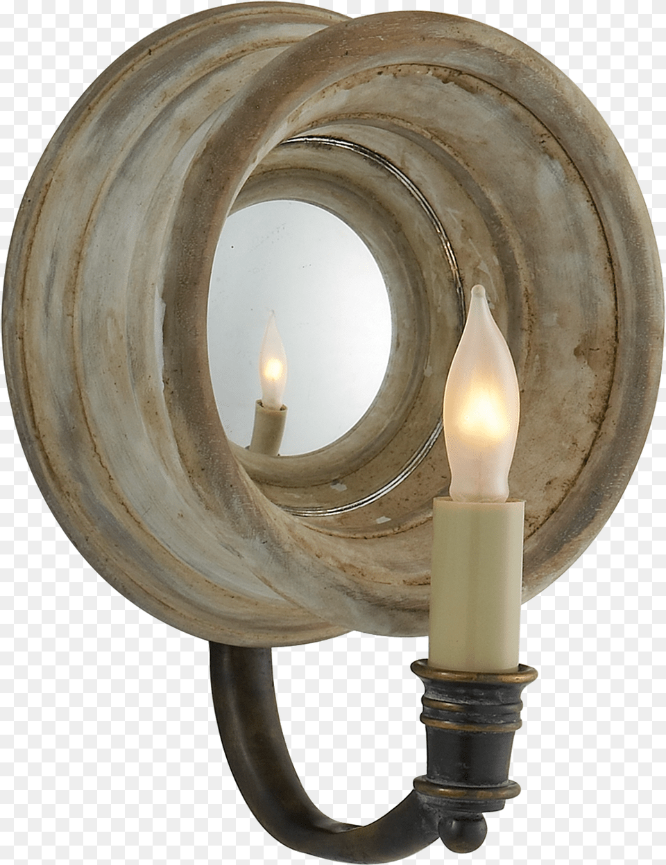 Chelsea Small Reflection Sconce In Old White Sconce, Lighting, Candle, Lamp, Light Free Transparent Png