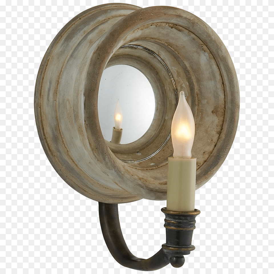 Chelsea Small Reflection Sconce In Old White Sconce, Bronze, Candle, Machine, Wheel Free Png