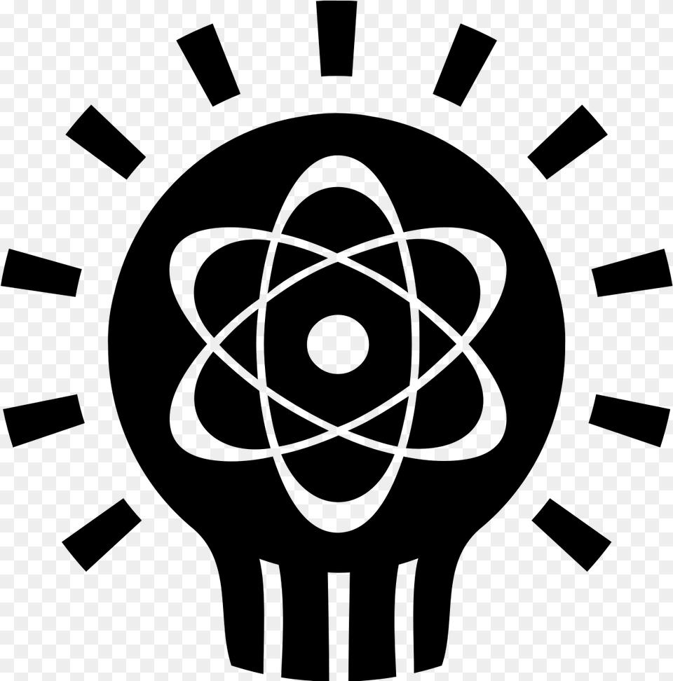 Chemical Atom Symbol, Gray Free Png