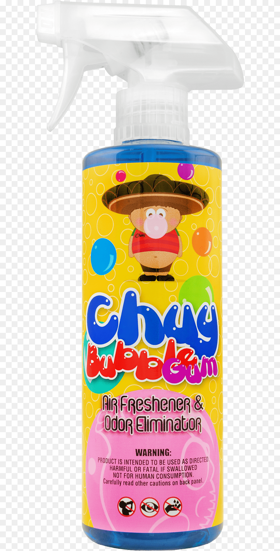 Chemical Guys Chuy Bubble Gum Premium Air Freshener, Bottle, Tin, Baby, Person Png Image