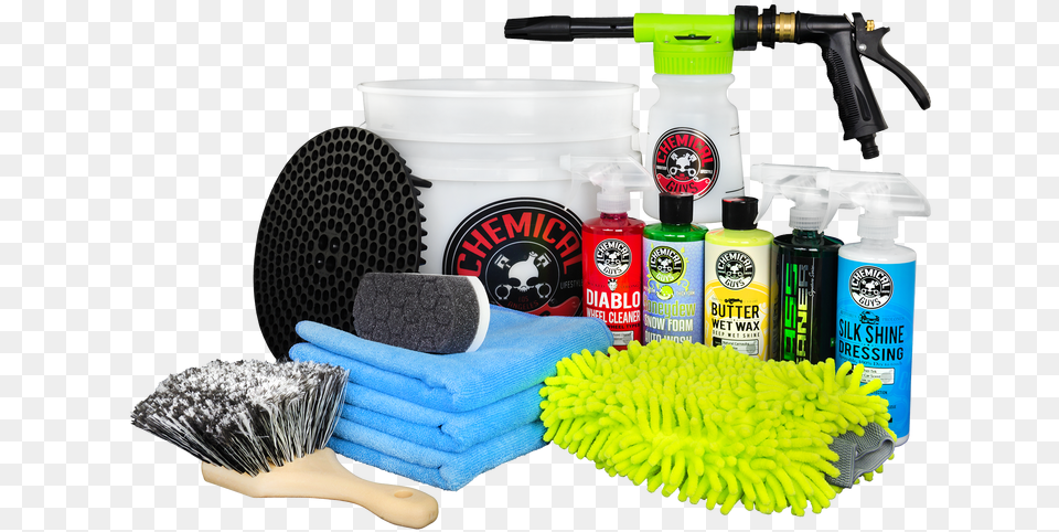 Chemical Guys Starter Pack, Cleaning, Person, Banana, Produce Png Image