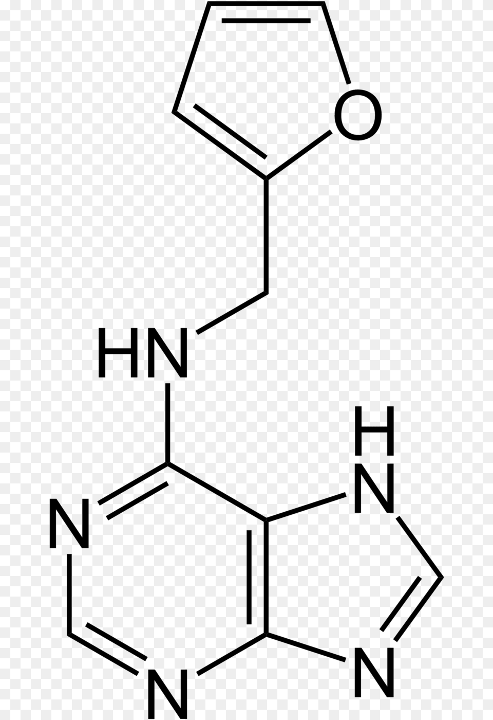 Chemical Structure Of Kinetin A Plant Growth Hormone Purine Png