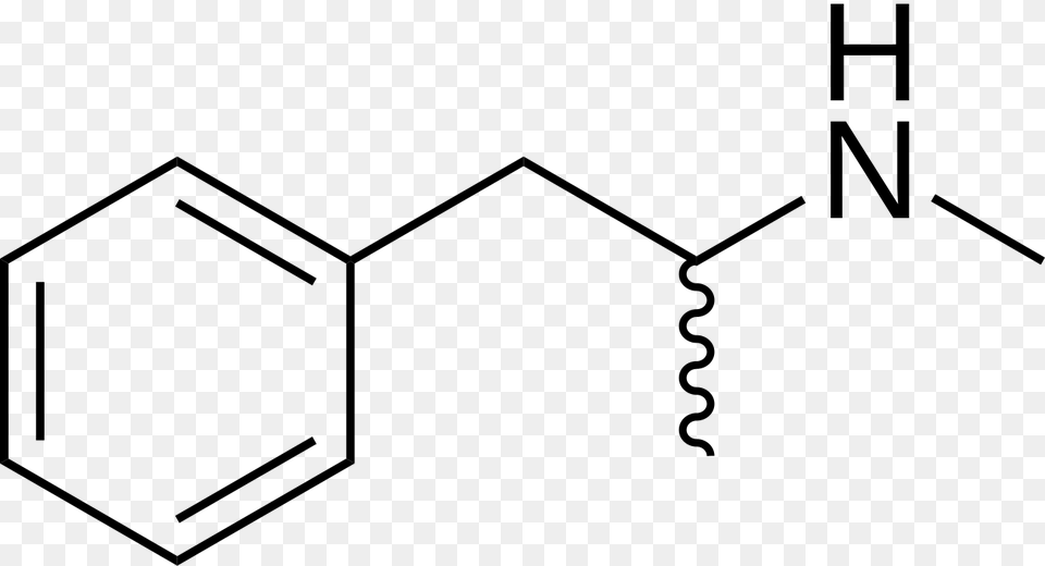 Chemical Structure Of Methamphetamine Ephedrine Structure, Gray Free Png