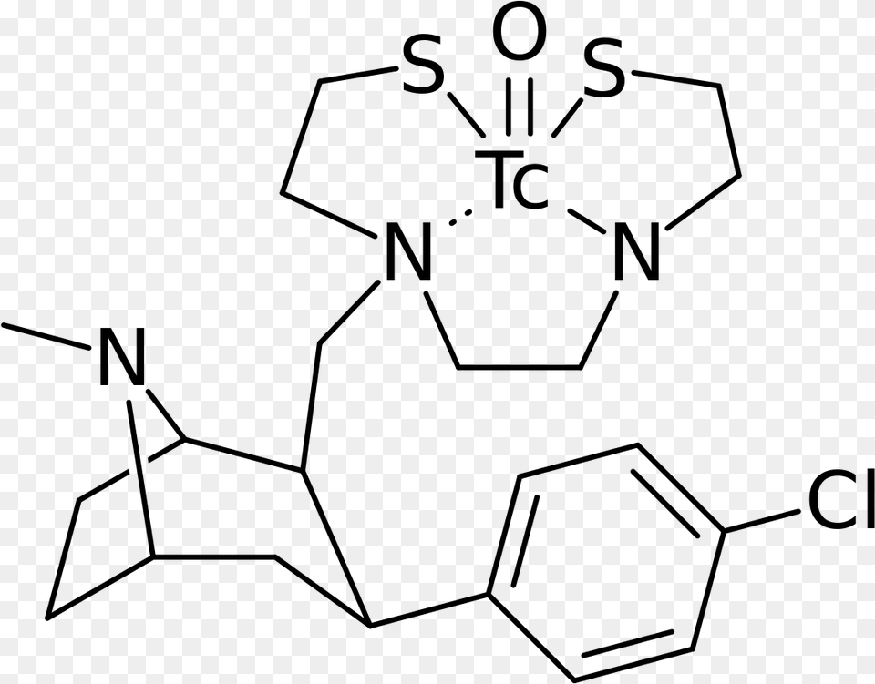 Chemical Structure Trodat 1 Cocaine Structure No Background, Gray Png Image