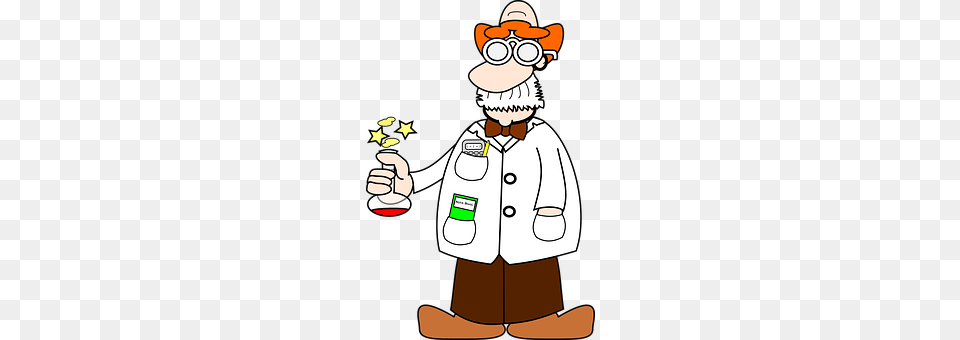 Chemist Clothing, Coat, Cartoon, Person Free Png