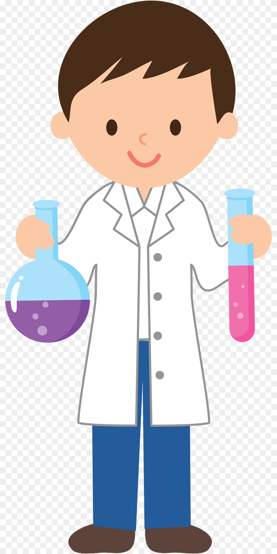 Chemist Experiment Clipart, Clothing, Coat, Lab Coat, Baby Free Png