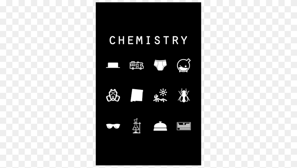 Chemistry Black Poster Breaking Bad Black Poster, Stencil, Text, Blackboard, Symbol Free Png