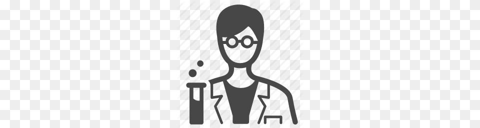 Chemistry Experiment Lab Laboratory Researcher Clipart, Stencil, Alien Free Png Download