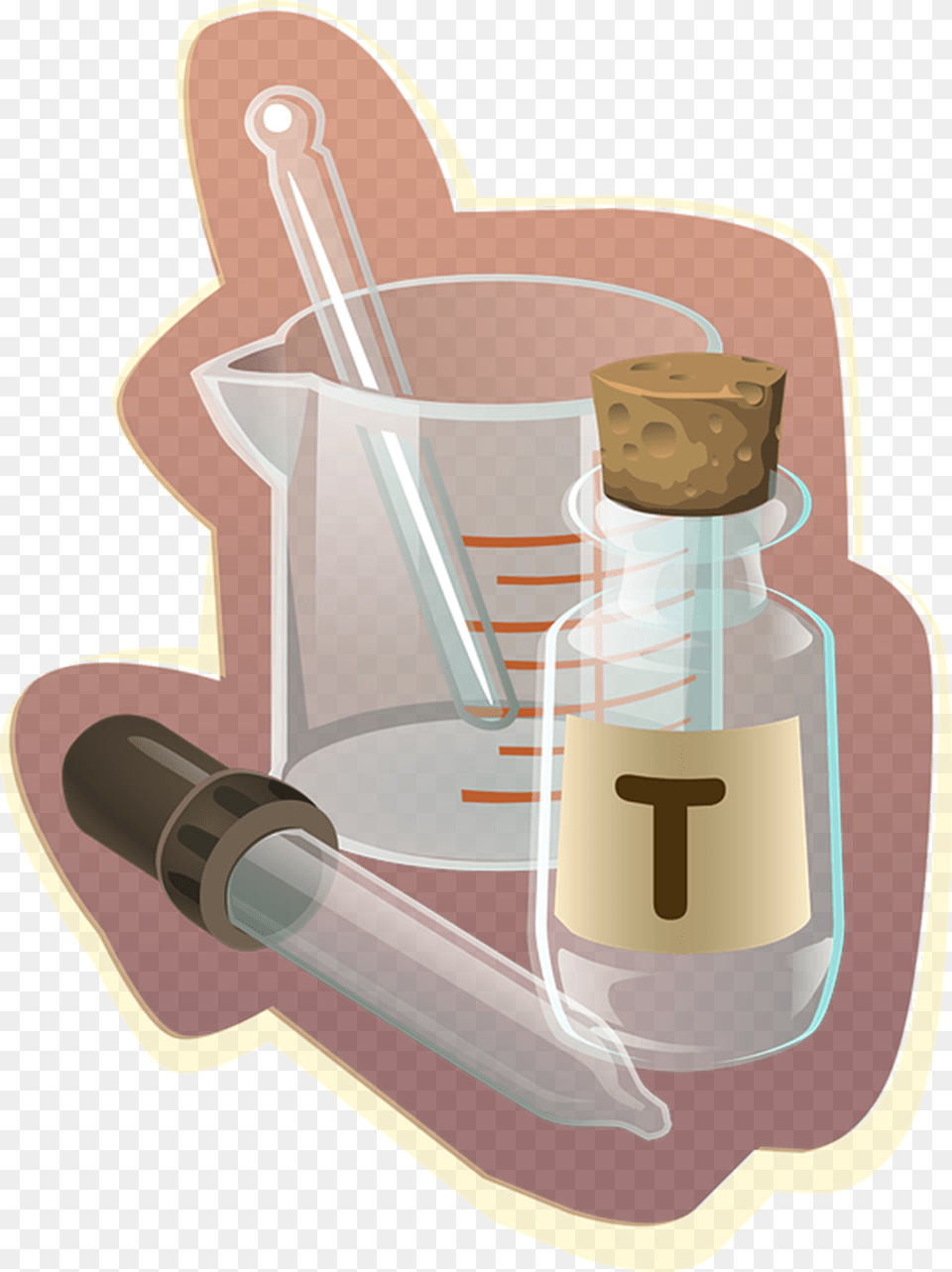 Chemistry Flat Icon Subtle Pharmacy Tote Bag, Cup, Smoke Pipe Png