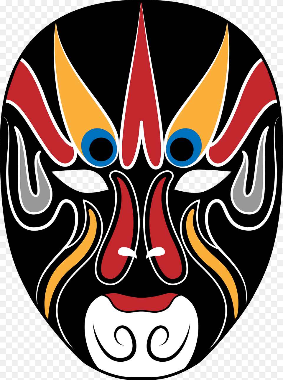 Chenese Opera Mask Clipart Png Image