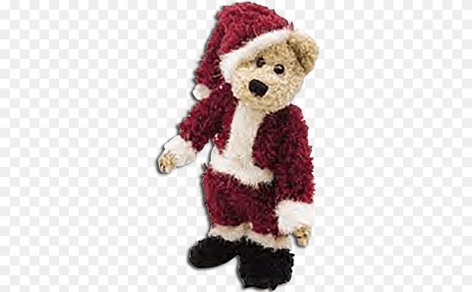 Chenille Christmas Bear Boyds Santa Niki Ii Teddy Bears Christmas Day, Plush, Toy, Nature, Outdoors Free Png Download