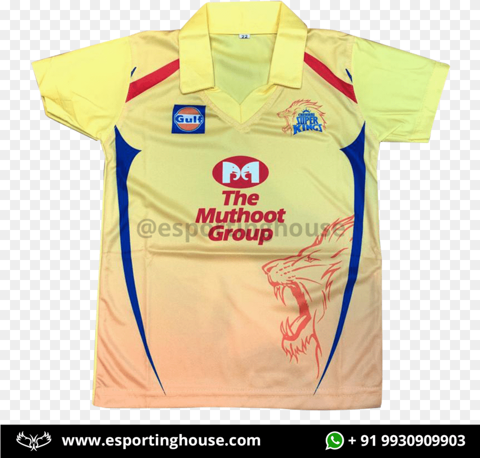 Chennai Super Kings Jersey 2019, Clothing, Shirt Png