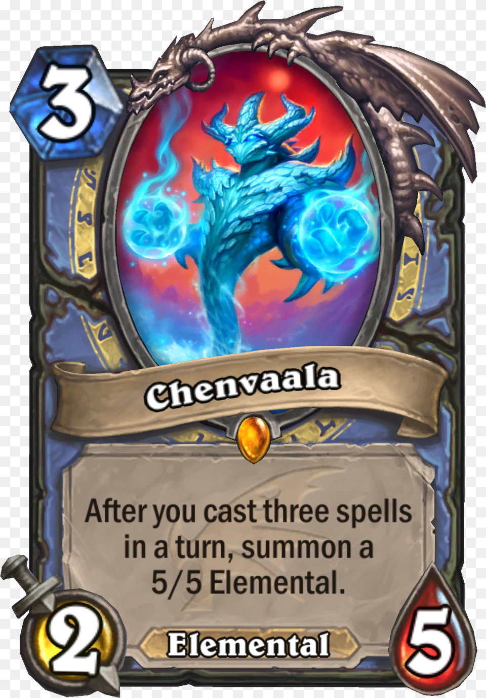 Chenvaala Is Ice Cold Descent Of Dragons Legendaries, Dragon Png Image