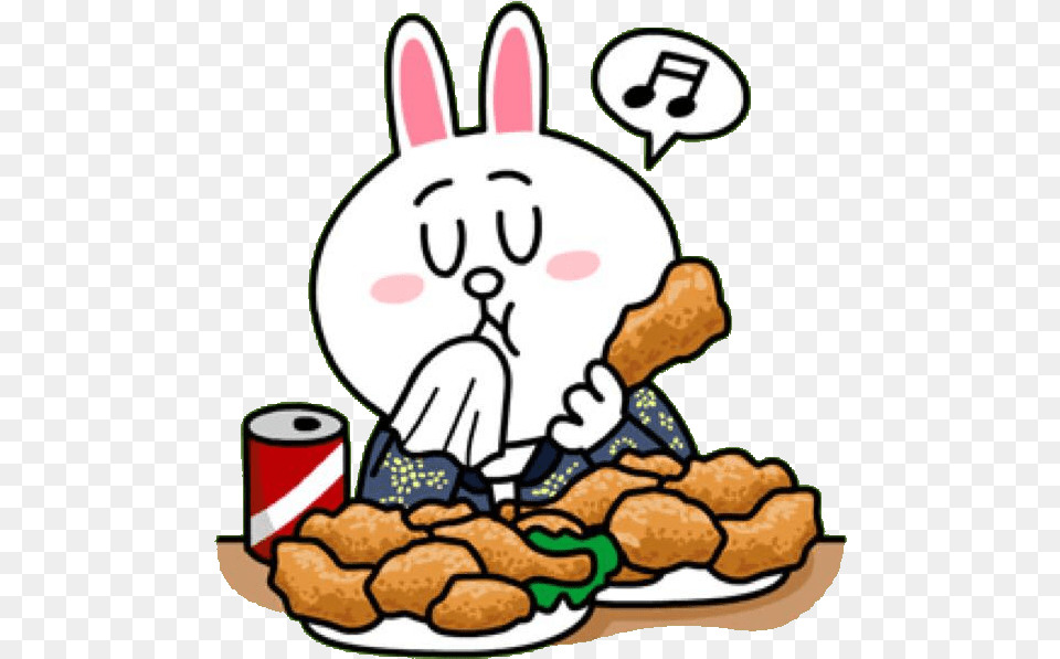 Cheon Song Yiquots Cony Special Chat Sticker, Food, Meal Free Transparent Png