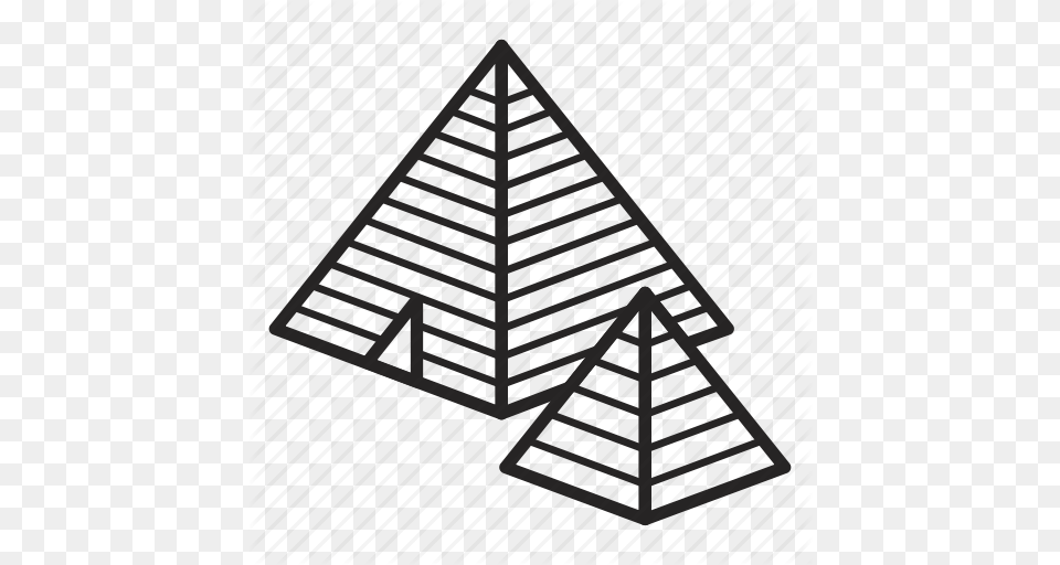 Cheops Egypt Pyramid Pyramids Tourism Travel Vacation Icon, Triangle Png Image