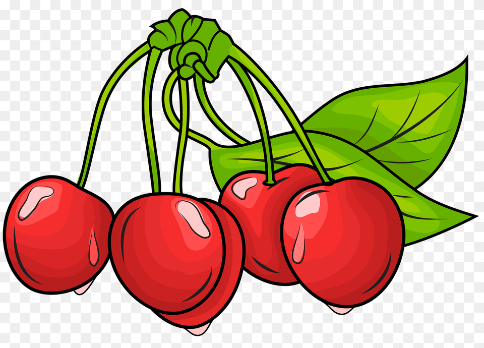 Cherries Clipart, Cherry, Food, Fruit, Plant Free Transparent Png