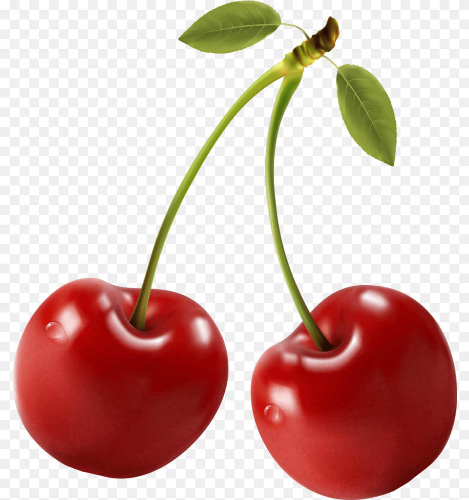 Cherries Food Clipart Perfect Food Printing Labels Red Cherry Clipart, Fruit, Plant, Produce Free Png Download