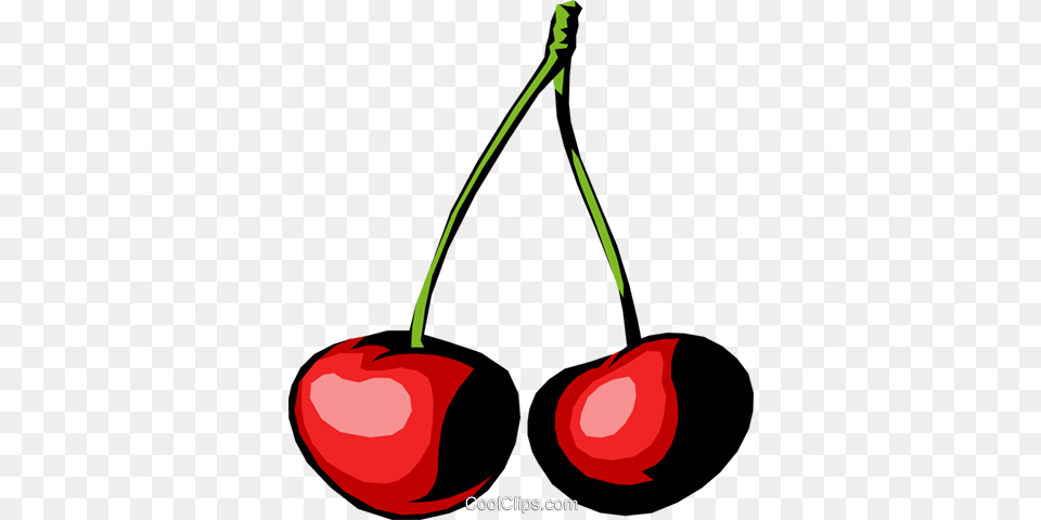 Cherries Royalty Vector Clip Art Illustration, Cherry, Food, Fruit, Plant Free Png Download
