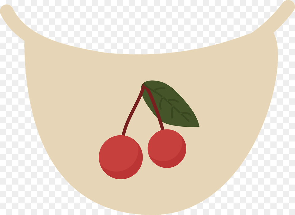 Cherry Bib Clipart, Food, Fruit, Plant, Produce Png Image