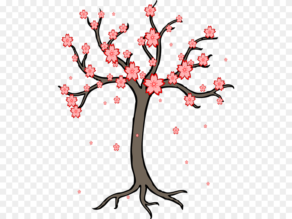Cherry Blossom Cherry Tree Tree Blossom Tree Bare Tree Clip Art, Flower, Plant, Graphics, Leaf Png