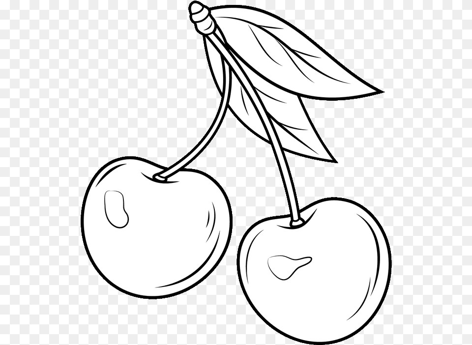 Cherry Blossom Clip Art Black And White Seedless Fruit, Food, Plant, Produce Free Png