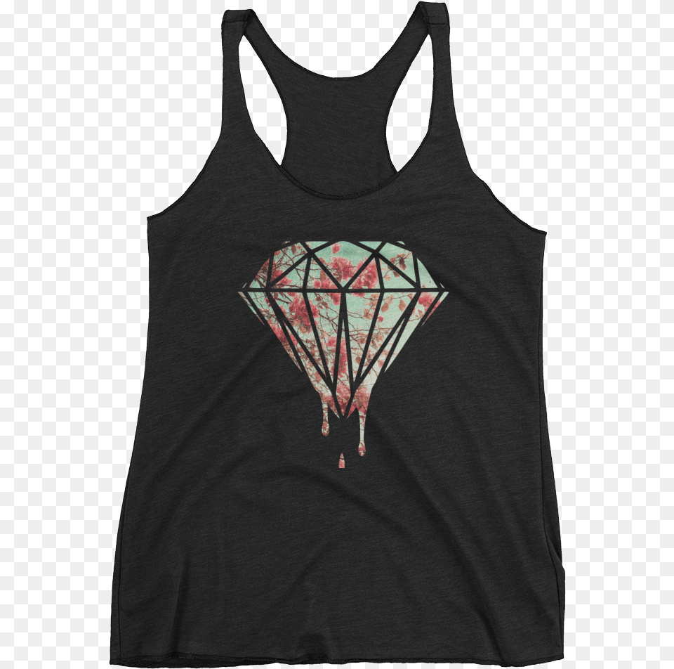 Cherry Blossom Diamond Drip Racerback One Day This Pain Will Make Sense, Clothing, Tank Top, Adult, Male Free Transparent Png