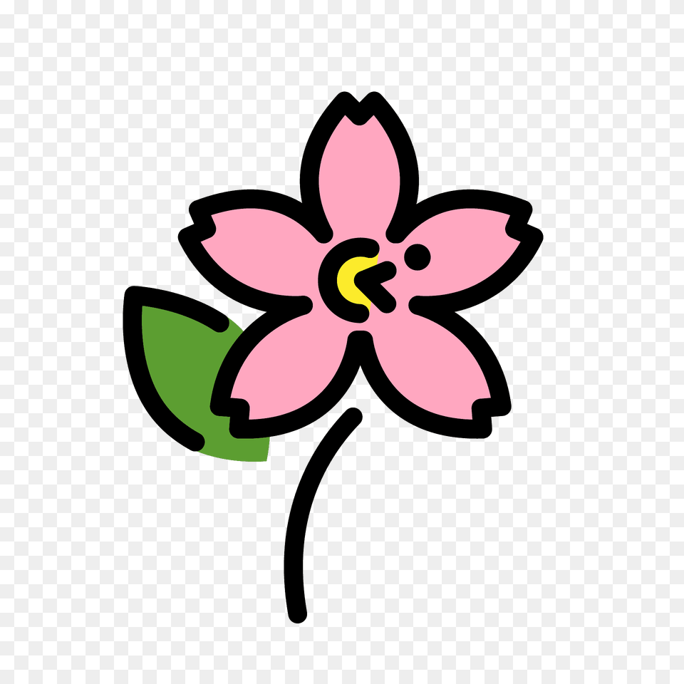 Cherry Blossom Emoji Clipart, Anther, Flower, Plant, Anemone Png Image