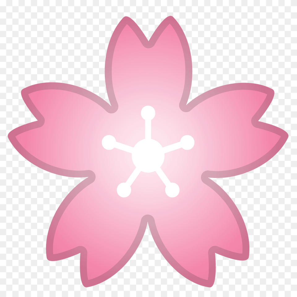 Cherry Blossom Emoji Clipart, Flower, Plant, Nature, Outdoors Free Transparent Png