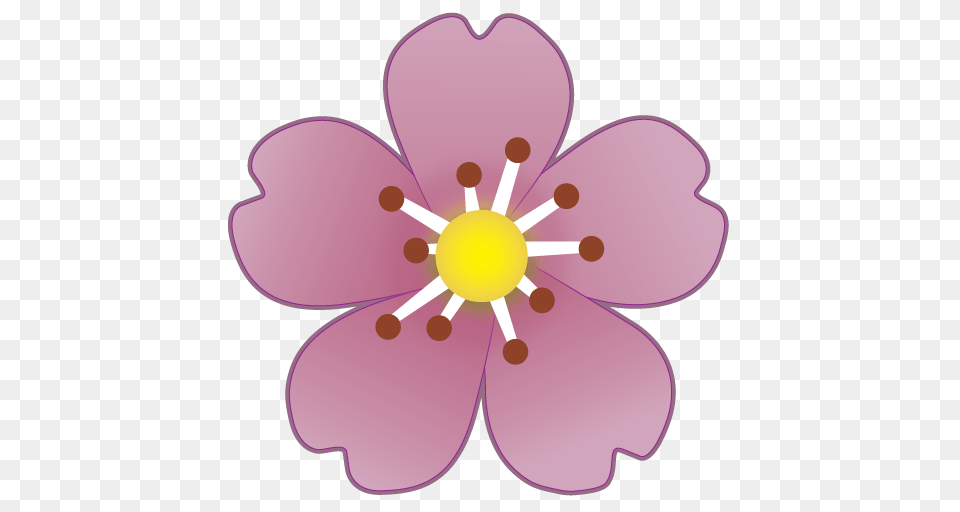 Cherry Blossom Emojimantra, Anemone, Anther, Flower, Petal Free Png