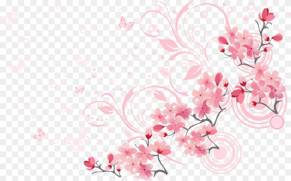 Cherry Blossom Euclidean Vector Vector Cherry Blossom, Flower, Plant, Art, Floral Design Png