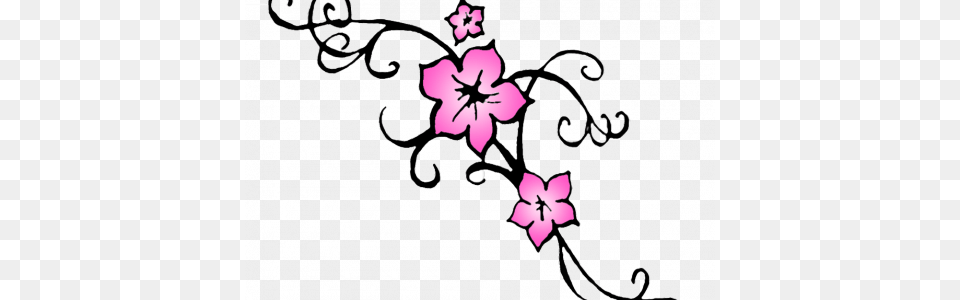 Cherry Blossom Flower Tattoo Outline Tat Ideas, Art, Floral Design, Graphics, Pattern Png Image