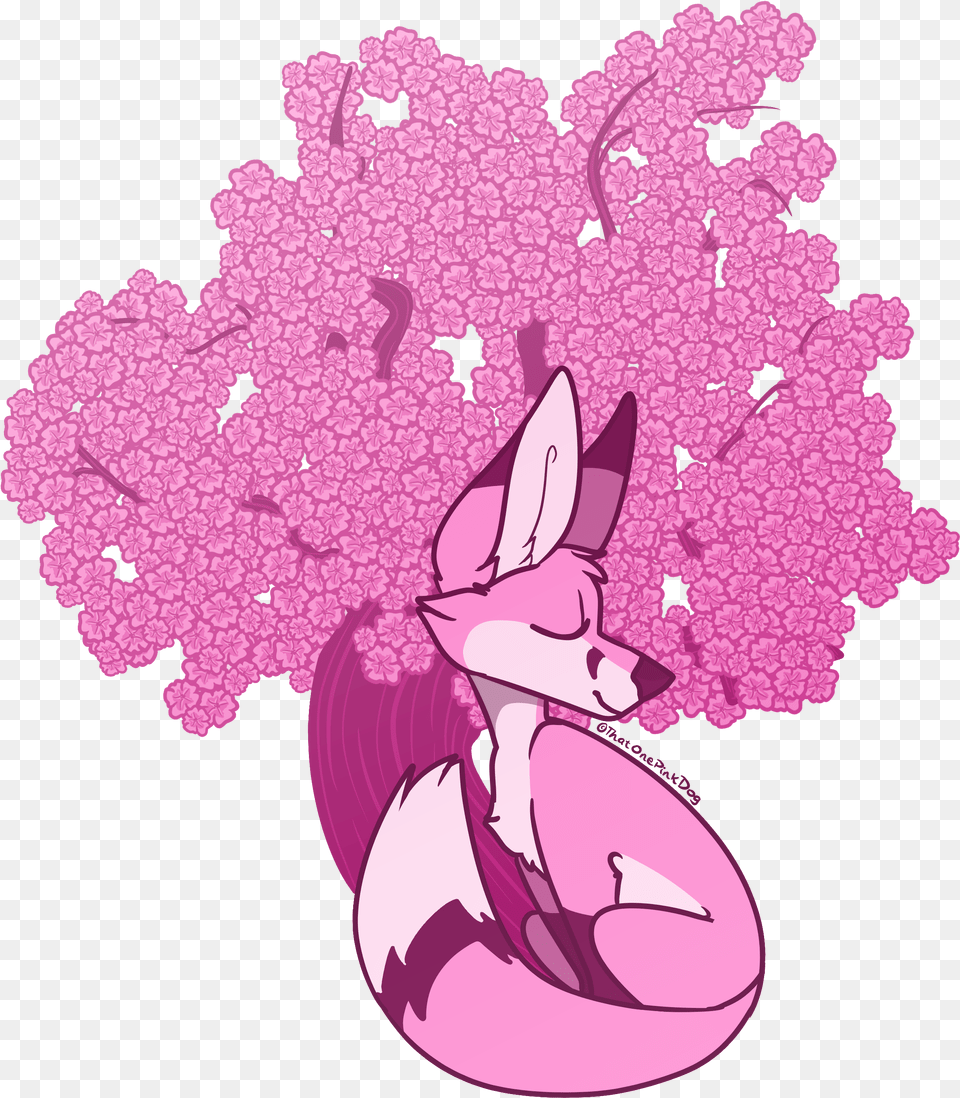 Cherry Blossom Fox Blossoms Transparent, Purple, Flower, Plant Png
