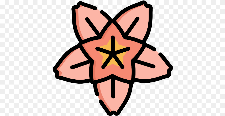 Cherry Blossom Icon Icon, Leaf, Plant, Star Symbol, Symbol Png
