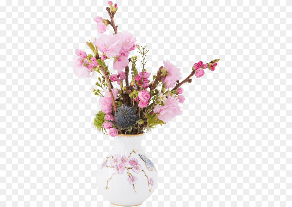 Cherry Blossom In A Vase, Flower, Flower Arrangement, Flower Bouquet, Plant Free Png