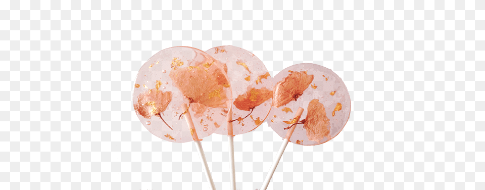 Cherry Blossom Lollipops Gold Leaf Lollipop, Candy, Food, Sweets Png Image