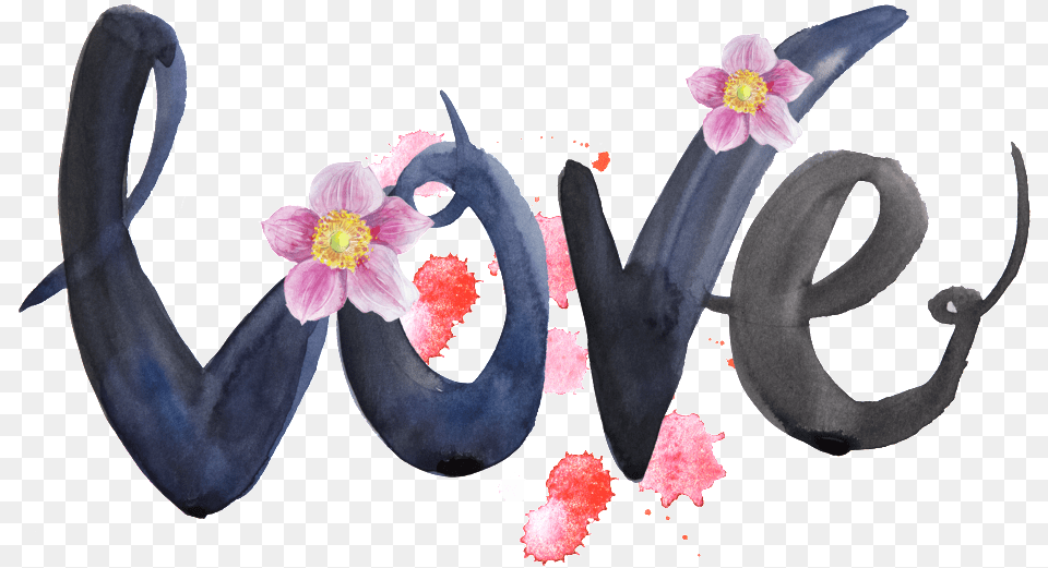 Cherry Blossom Love Decorative Love, Flower, Petal, Plant, Anther Free Transparent Png