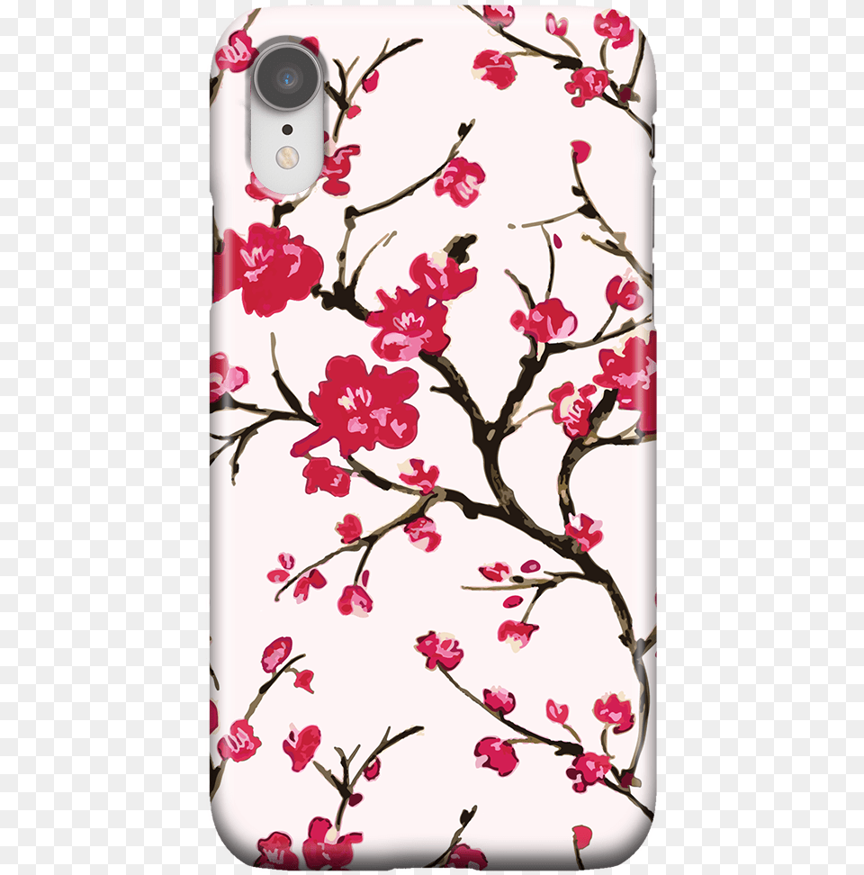 Cherry Blossom Red Pattern, Flower, Plant, Electronics, Phone Free Transparent Png