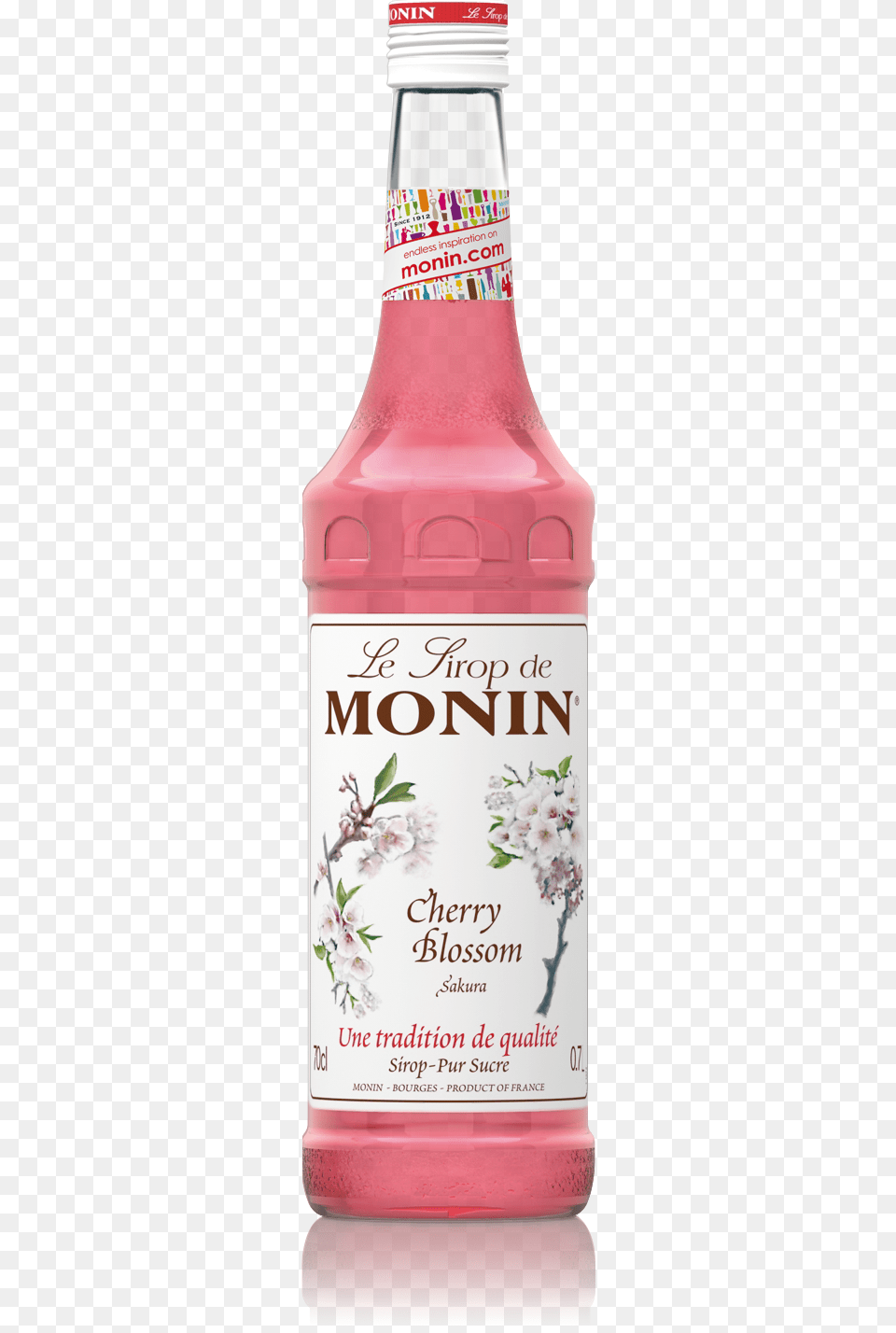 Cherry Blossom Syrup 700 Ml Glass Monin Kiwi Syrup, Flower, Plant, Beverage Free Png Download