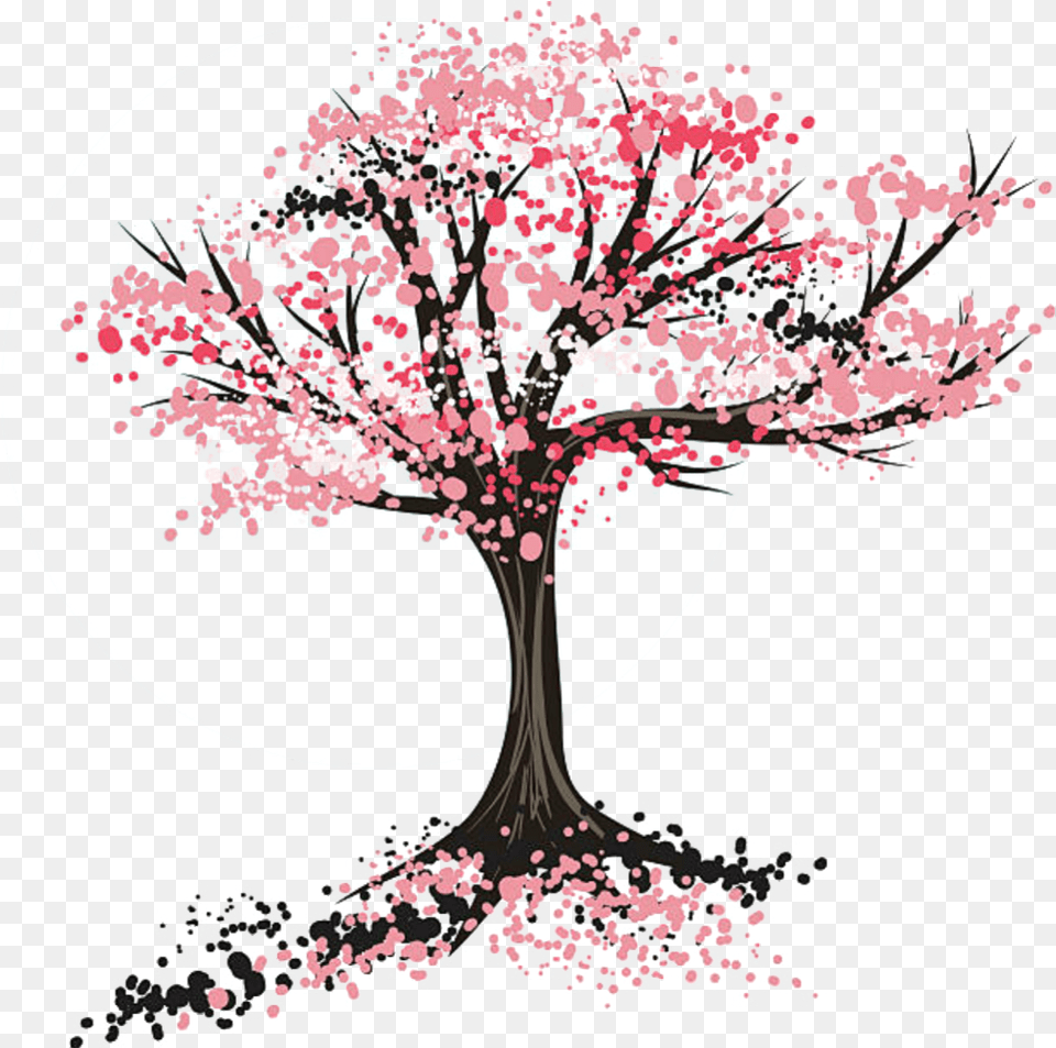 Cherry Blossom Tree Drawing Clipart Drawing Of A Blossom Tree, Flower, Plant, Cherry Blossom Free Transparent Png