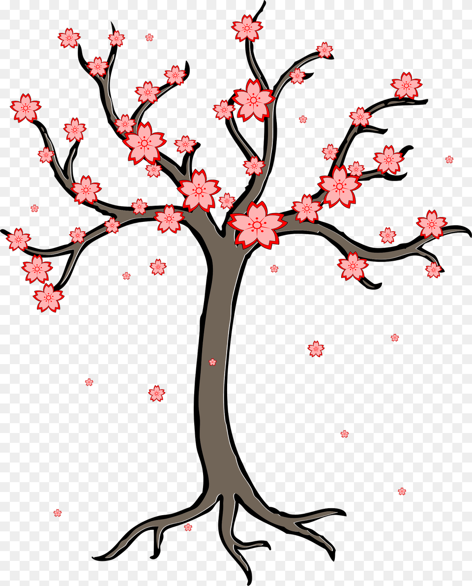Cherry Blossoms Clipart, Flower, Plant, Art, Cross Free Transparent Png