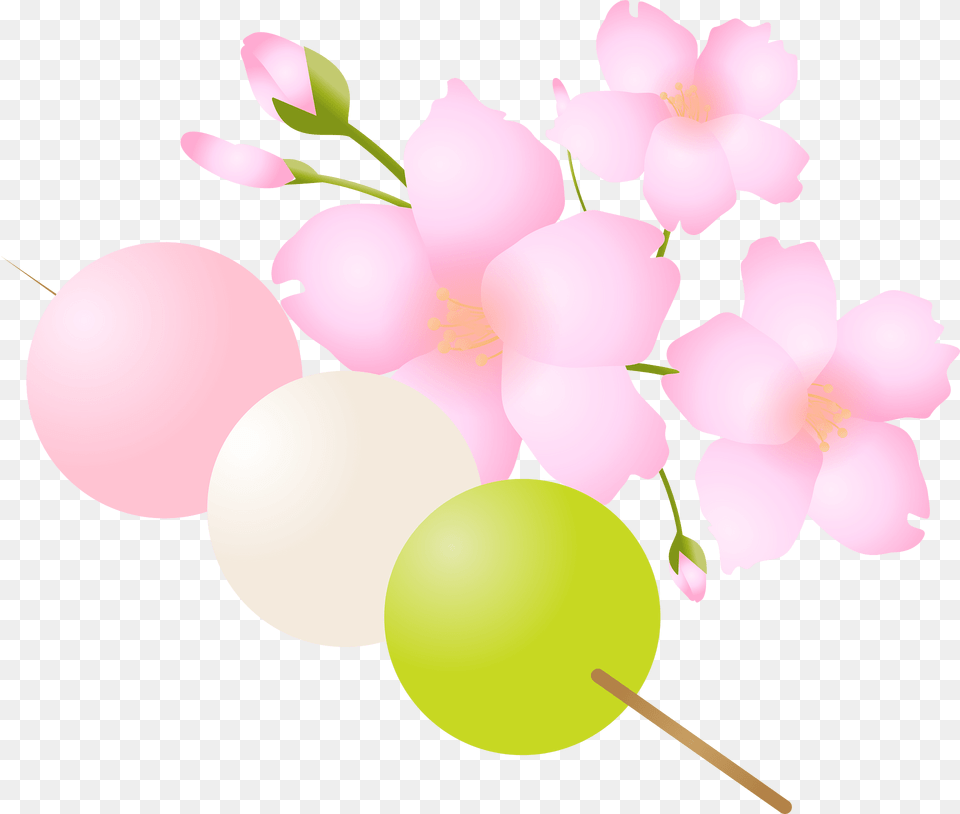 Cherry Blossoms Hanami Dango Clipart, Flower, Plant, Balloon Png