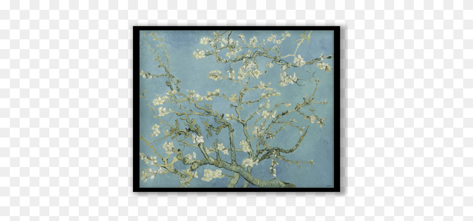 Cherry Blossoms Posters Paintings Framed Wall Art Van Gogh Almond Blossom, Painting, Flower, Plant Free Transparent Png