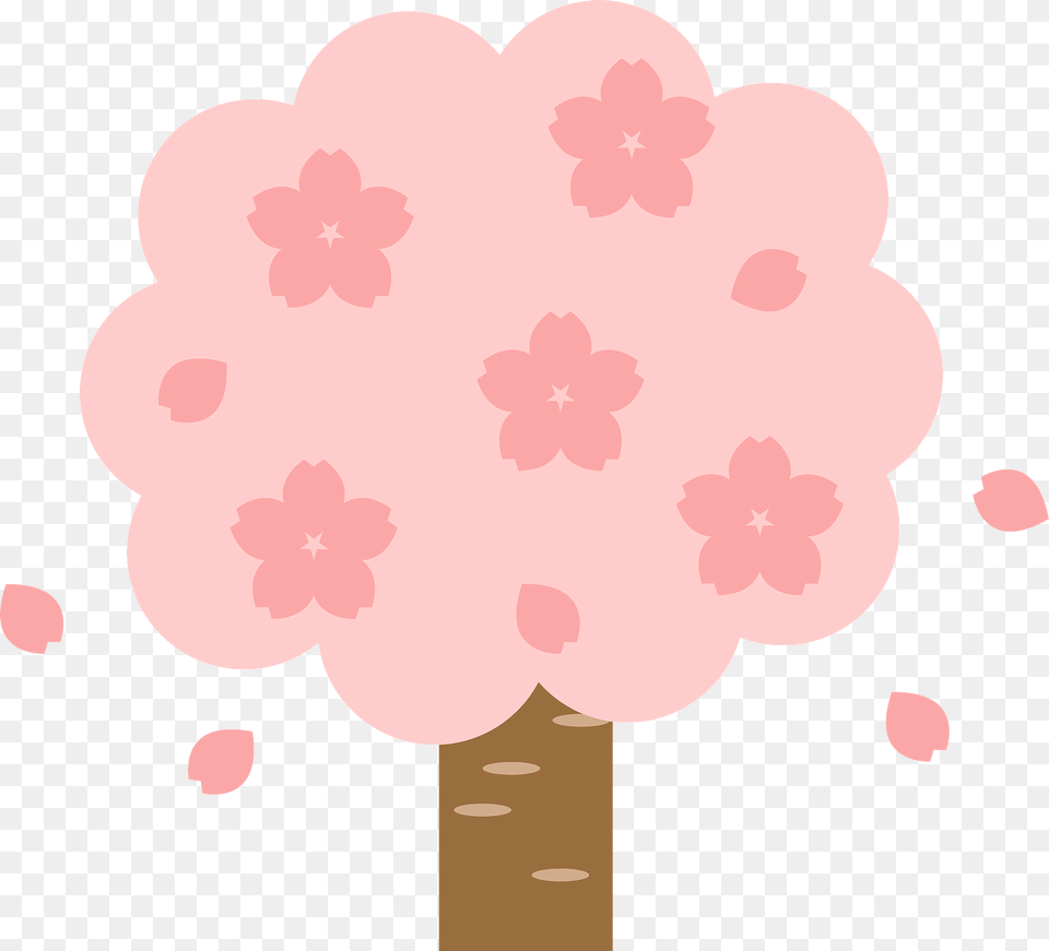 Cherry Blossoms Tree Clipart, Flower, Petal, Plant, Geranium Free Png Download
