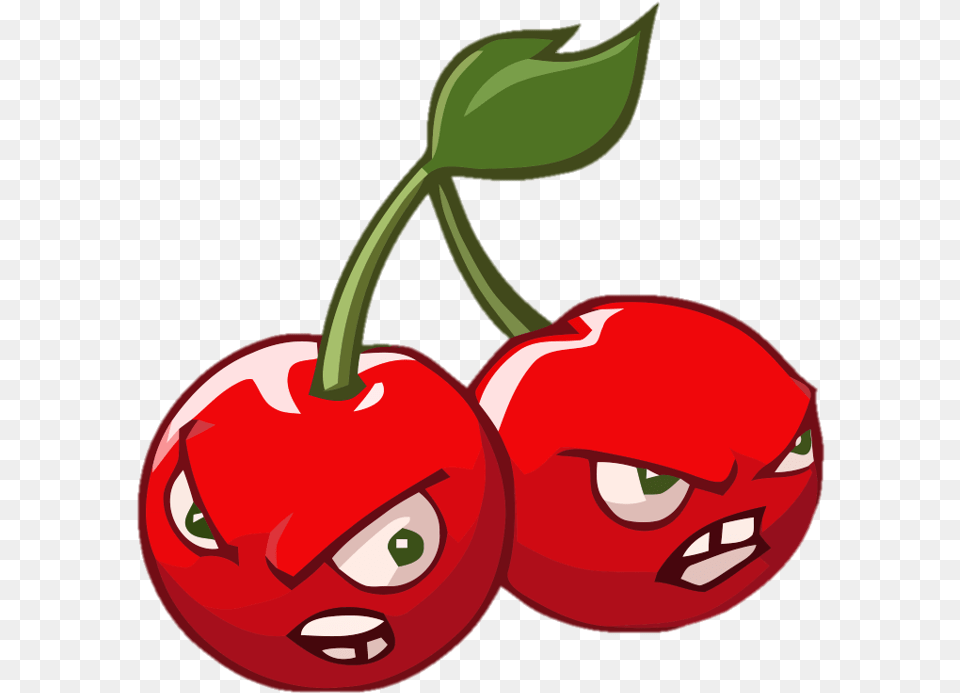 Cherry Bomb Cherry Bomb From Plants Versus Zombies, Food, Fruit, Plant, Produce Free Png Download
