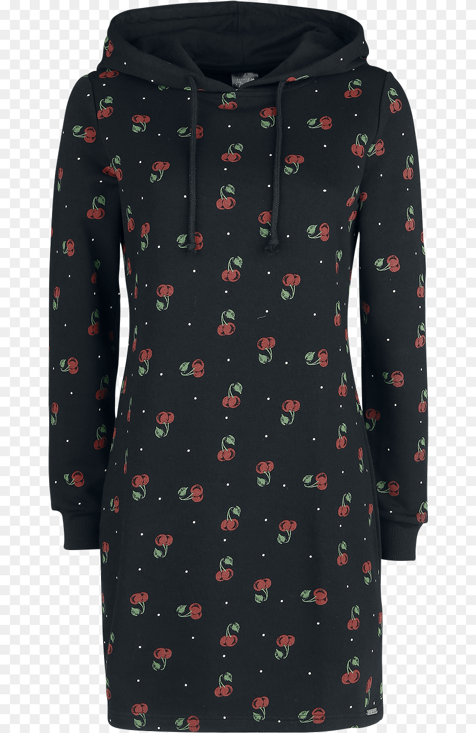 Cherry Bomb Sweatdress Pattern, Clothing, Hoodie, Knitwear, Long Sleeve Png Image