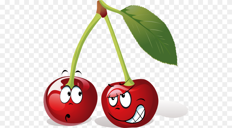 Cherry Cartoon Clipart, Produce, Plant, Food, Fruit Free Png