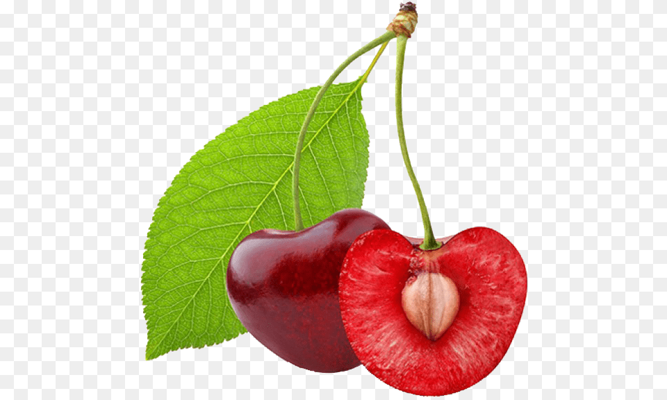 Cherry Cherry Fruit Cut In Half, Food, Plant, Produce Free Png Download