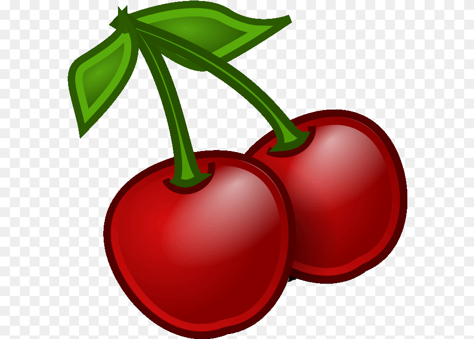 Cherry Clipart Coloring, Food, Fruit, Plant, Produce Free Png Download